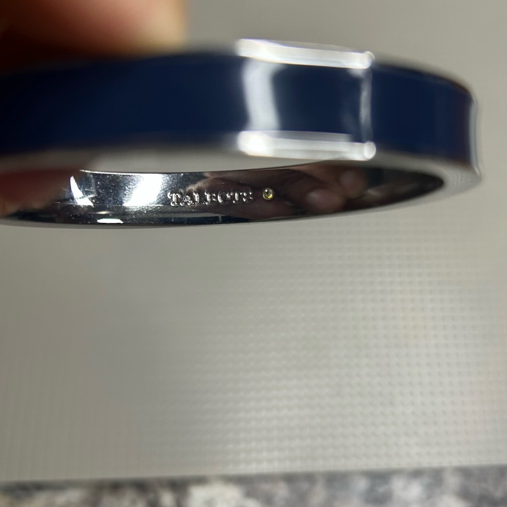 Talbots Silver and Navy Bangle - Picture 3 of 3